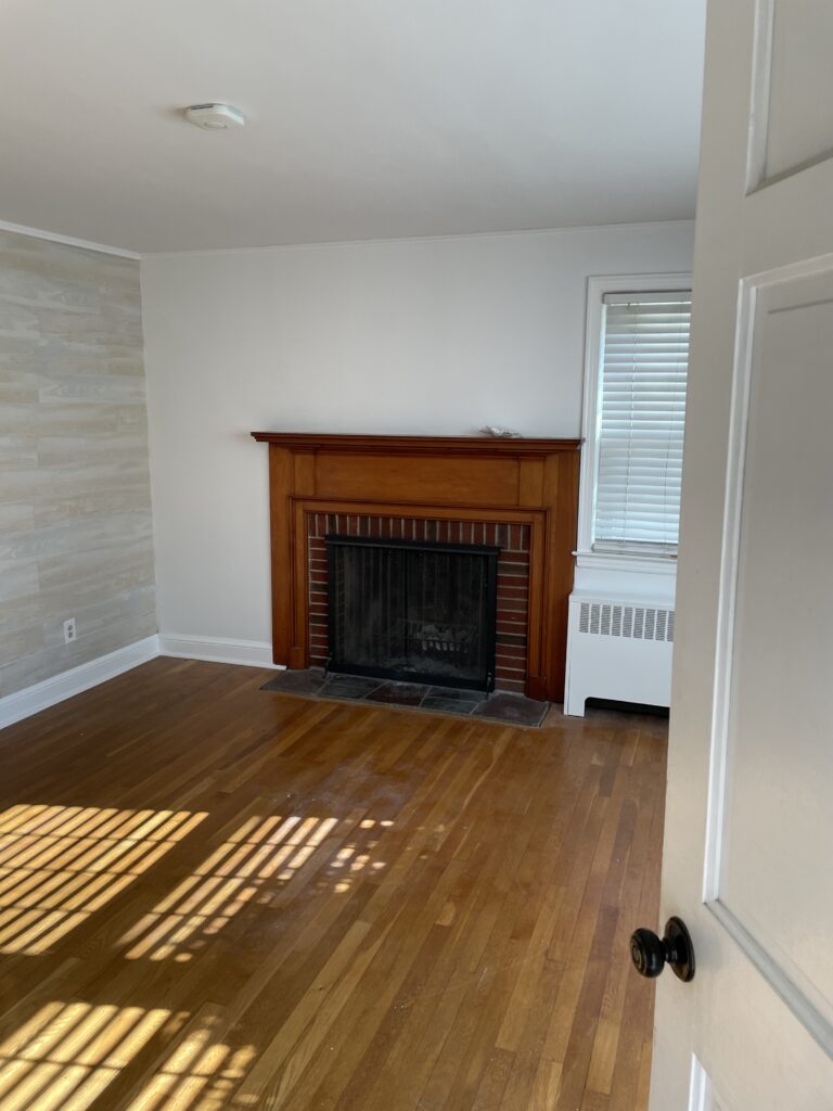 9 Linden St Norwalk CT 06851 Bedroom with fireplace 1 of 2 - first floor 2 bedroom available for rent